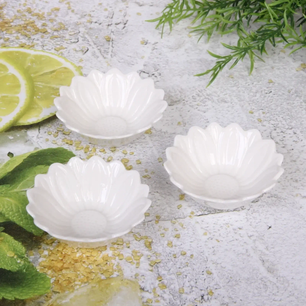 Набор соусников «White magic» 3шт «Ромашка»