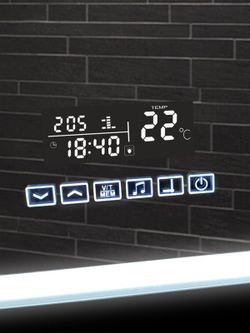 Зеркало "Demure LED" с многофункциональной панелью 800x600