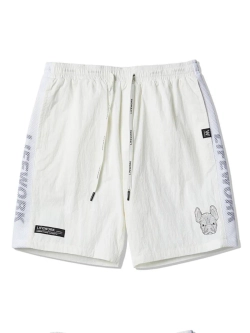 Шорты нейлоновые с сетчатыми полосками