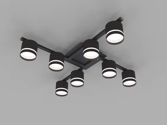 CL-DOT-R001-GX53*8 BK (1) Люстра NW #