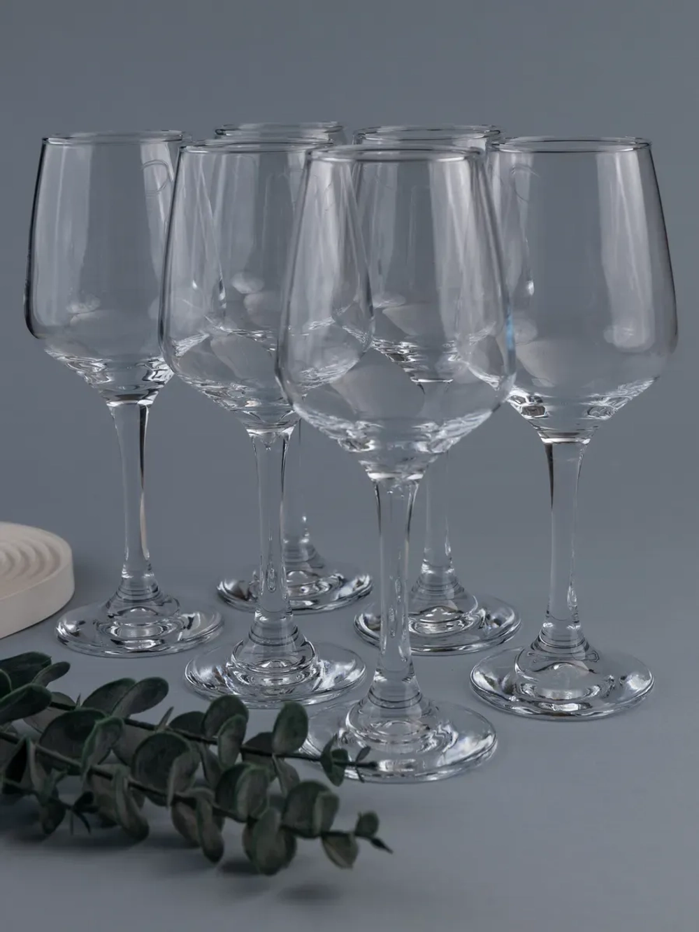 Набор бокалов для вина, 365 мл, 6 шт. прозрачные