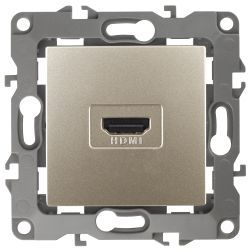 12-3114-04 ЭРА Розетка HDMI, IP20, Эра12, шампань | Эра 12 Шампань