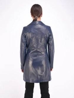 Женский кожаный плащ/натуральная кожа/Турция