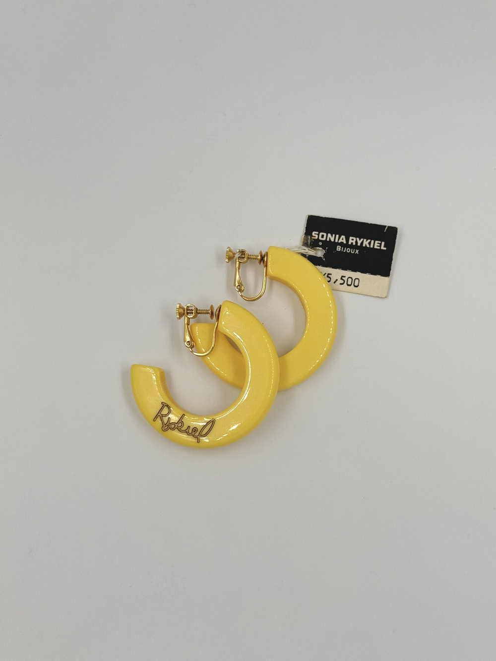 Клипсы кольца из пластика Sonia Rykiel