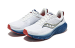 Saucony GUIDE 17 stable and comfortable mesh breathable low-cut casual running shoes men's white dark blue