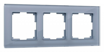 Рамка на 3 поста Werkel серый,стекло W0031115