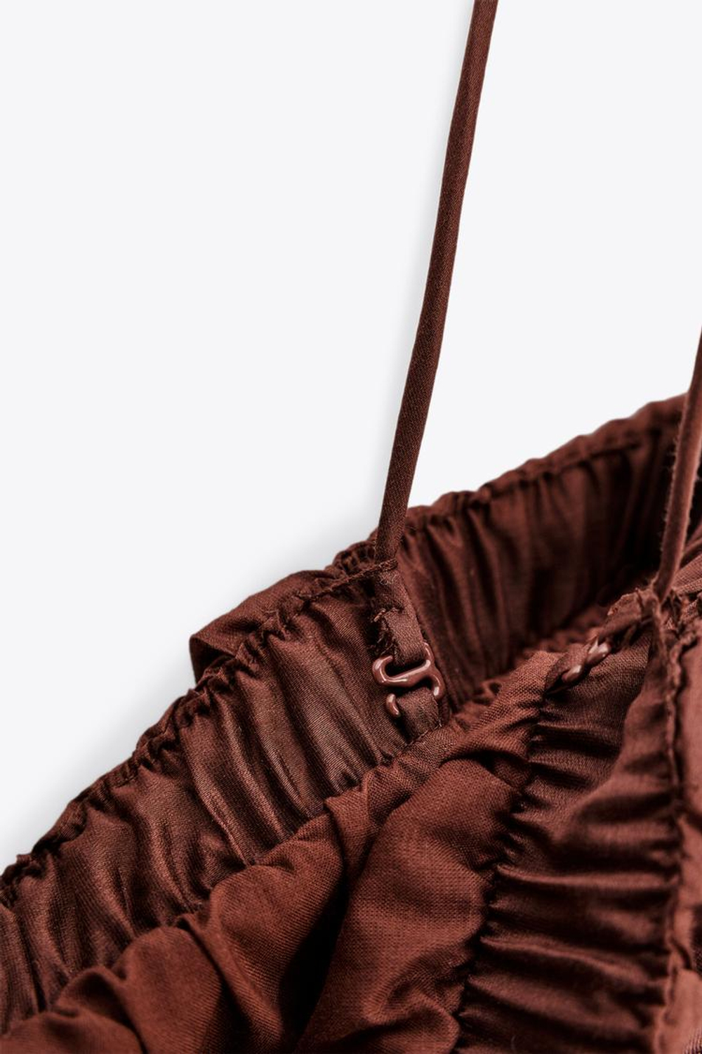 ZARA ПЛАТЬЕ-ТРАНСФОРМЕР С ЮБКОЙ-БАЛЛОНОМ — ZW COLLECTION, ТЕРРАКОТОВЫЙ