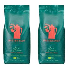 Кофе в зернах Hausbrandt Bio Arabica 1 кг, 2 шт