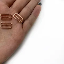 Крючок для бретели розовое золото 15 мм, Arta-F