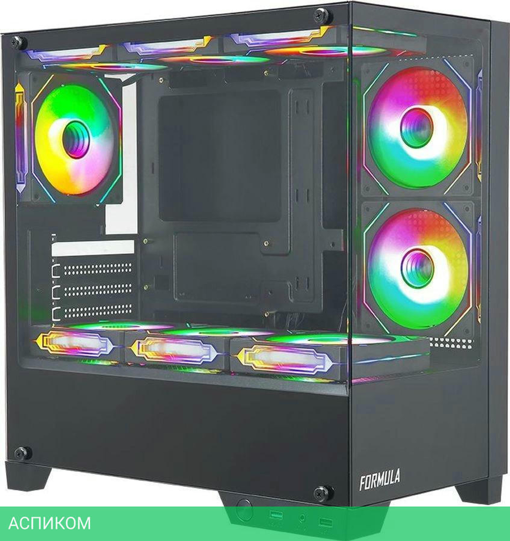 Корпус Formula Cristal Z1M черный без БП