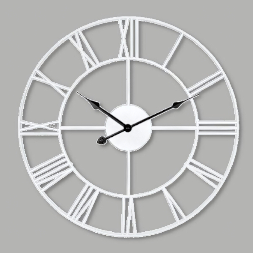 Часы настенные D 450 мм, без стекла, цвет-белый