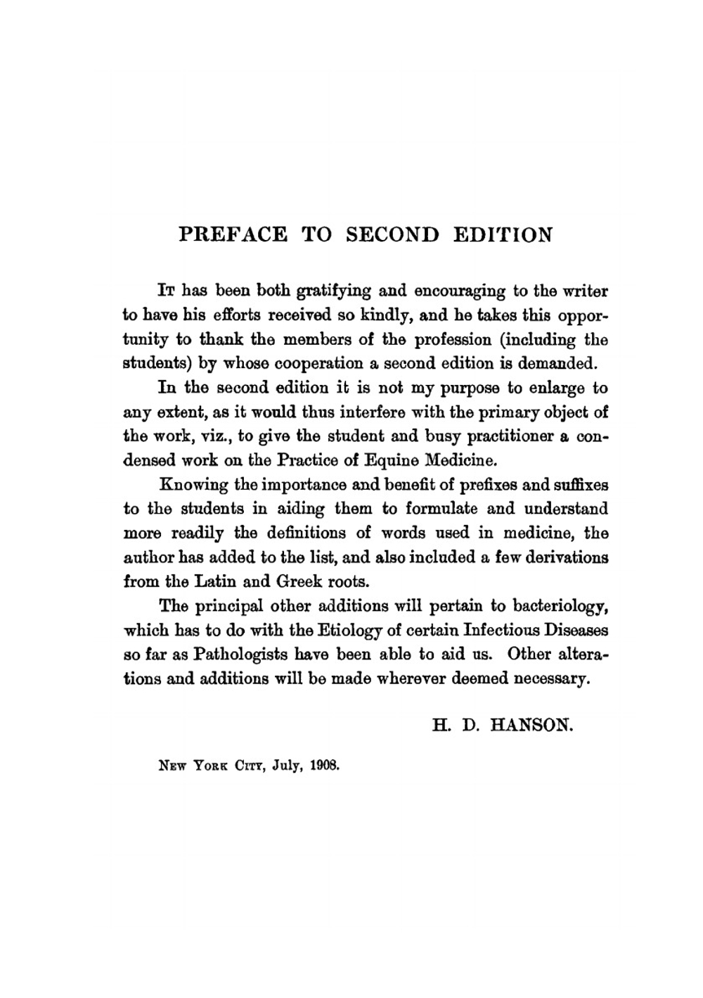 Practice Of Equine Medicine. A Manual For Students And Practitioners Of Veterinary Medicine | Harry D. Hanson