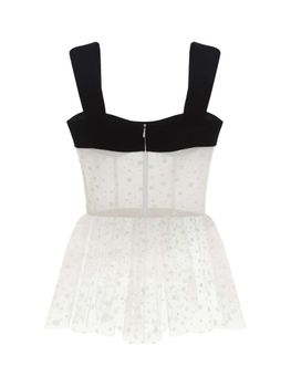 Топ в горох с баской