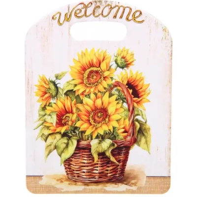 Подставка керамическая 15*20 см «Доска» Подсолнухи