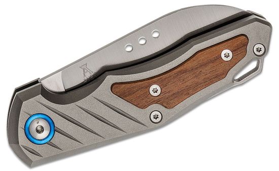 Складной нож MKM "ROOT" MKM/RT ST c клинком из стали Böhler M390 Microclean®, рукоять титан / дерево (Santos)