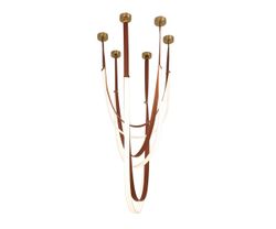 Kink Light 07689A-150+180+210,04 Подвес Лирд коричневый