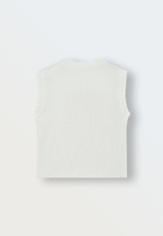 Жилет вязаный Oversize (экрю)