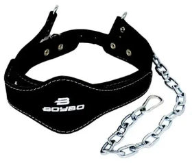 Тяги д/головы BoyBo с цепью для тренировок мышц шеи BD230, кожа