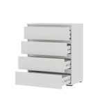 Хелен КМ 02 Комод 4 ящика Белый/Белый