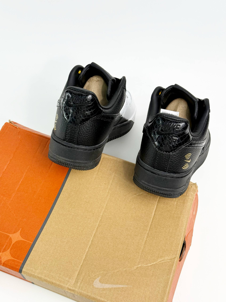 Кроссовки Nike Air Force 1 Low 07 PRM #B184 (черн.)