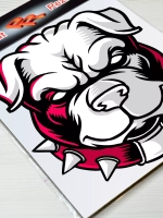 Наклейка - Собака улыбака