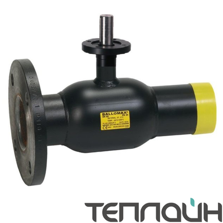 Шаровые краны БРОЕН БАЛЛОМАКС КШТ 61.104 фланец/cварка, с ISO-фланцем с рукояткой
