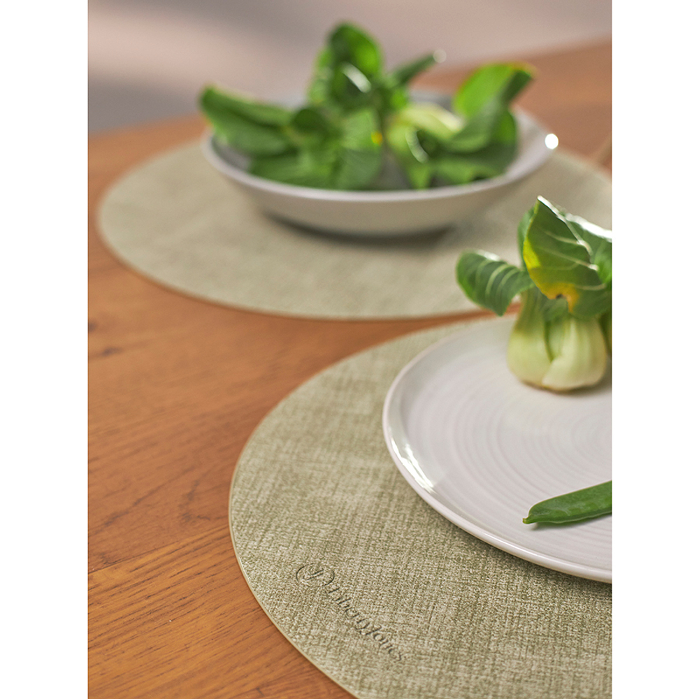 Набор из 2-х сервировочных салфеток leanera, D35 см, мятные