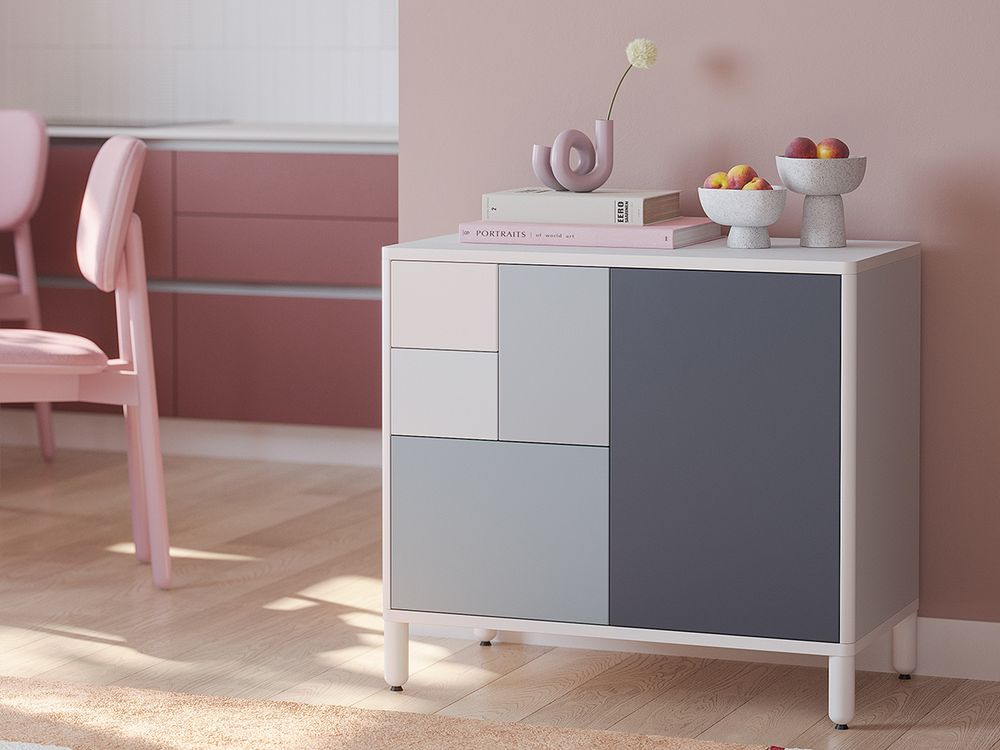 Стул Saga, рогожка, розовый