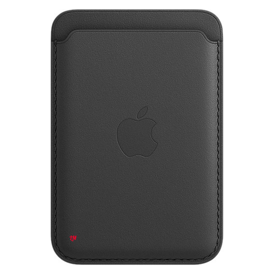 Чехол-бумажник Apple MagSafe для iPhone, кожа, чёрный