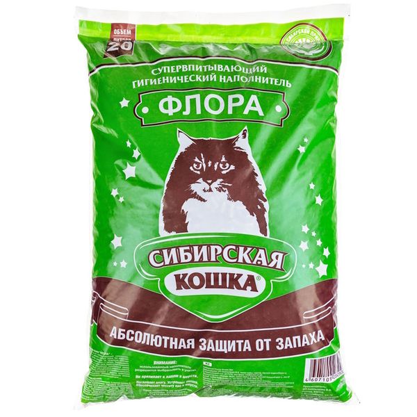 Наполнитель для кошачьего туалета, Сибирская Кошка Флора