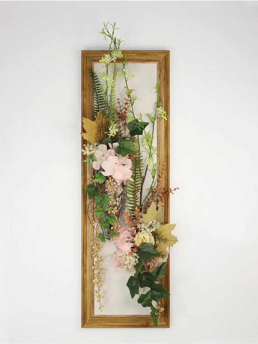 Искусственные цветы для декора стен