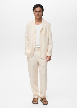 Костюмный пиджак из смеси льна и лиоцелла