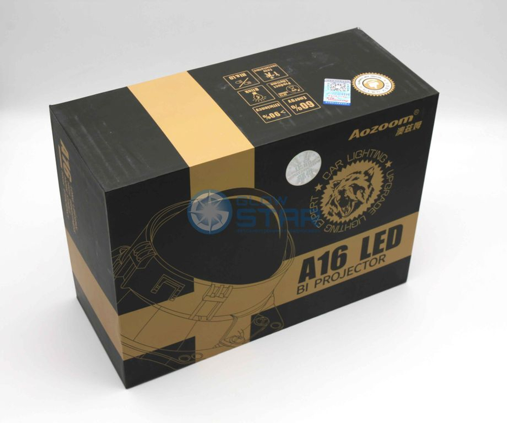 Светодиодные билед модули Aozoom A16 Bi-Led, 3.0 дюйма, крепление 3R и под гайку, драйвер внешний (комплект, 2шт)