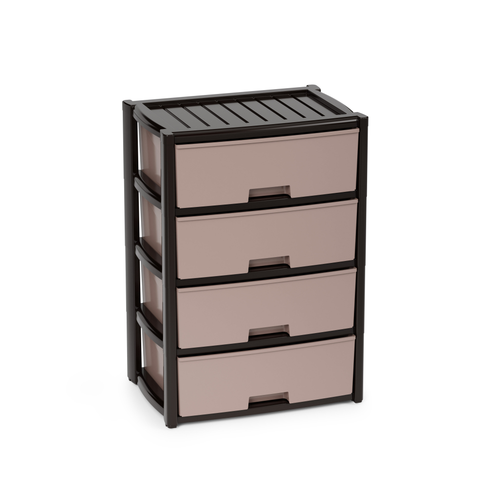 КОМОД КОЛОРИТ ВЕНГЕ 4-Х СЕКЦИОН. ШИРОКИЙ АРТ.М8761