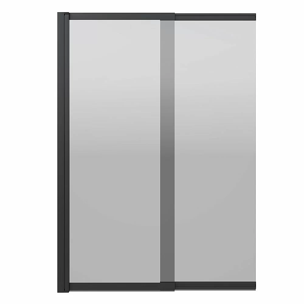 Шторка для ванны Berges RIVER S Slider Black 980 065018 тонированное стекло