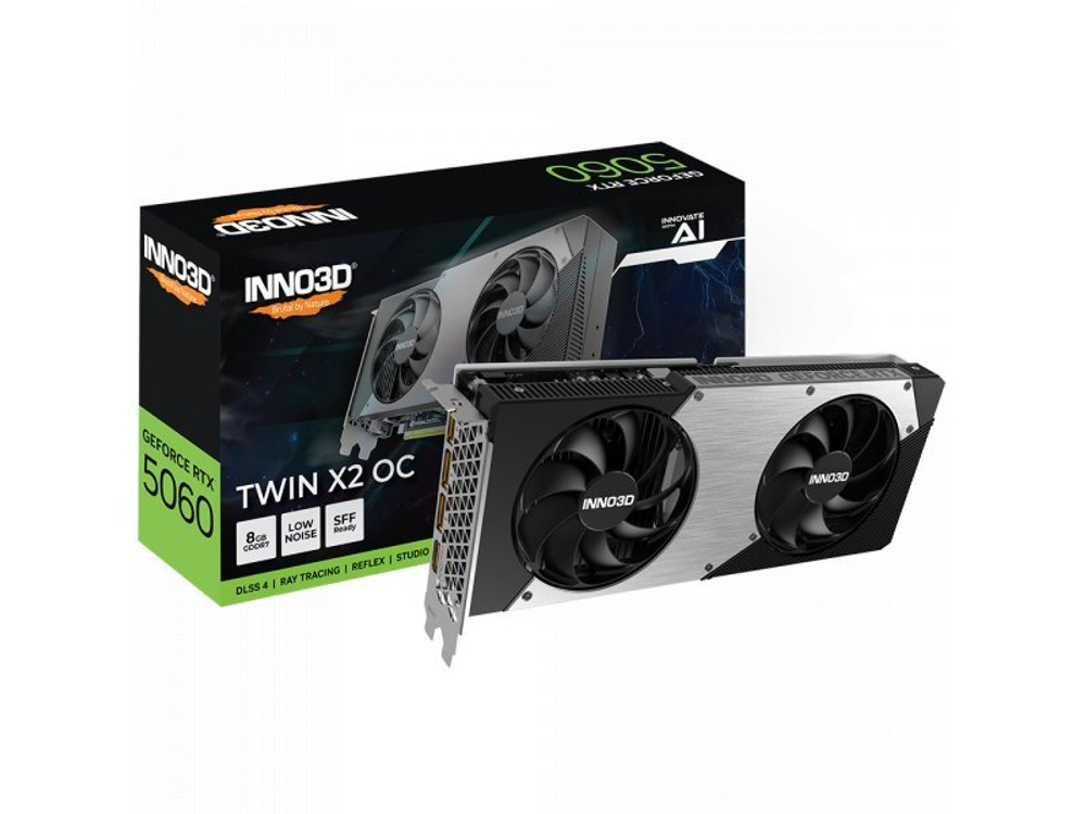 Видеокарта INNO3D Nvidia GeForce RTX 5060 Twin [N50602-08D7X-195070N]