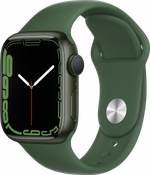 Apple Watch Series 7 41 мм, корпус из алюминия зеленого цвета, спортивный ремешок «зелёный клевер»