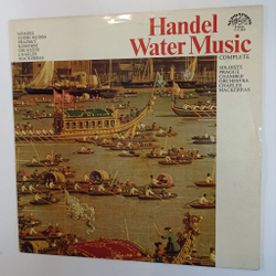 Винтажная виниловая пластинка LP Handel Гендель Soloists Prague Chamber Orchestra Water Music, Complete (Чехословакия 1989)