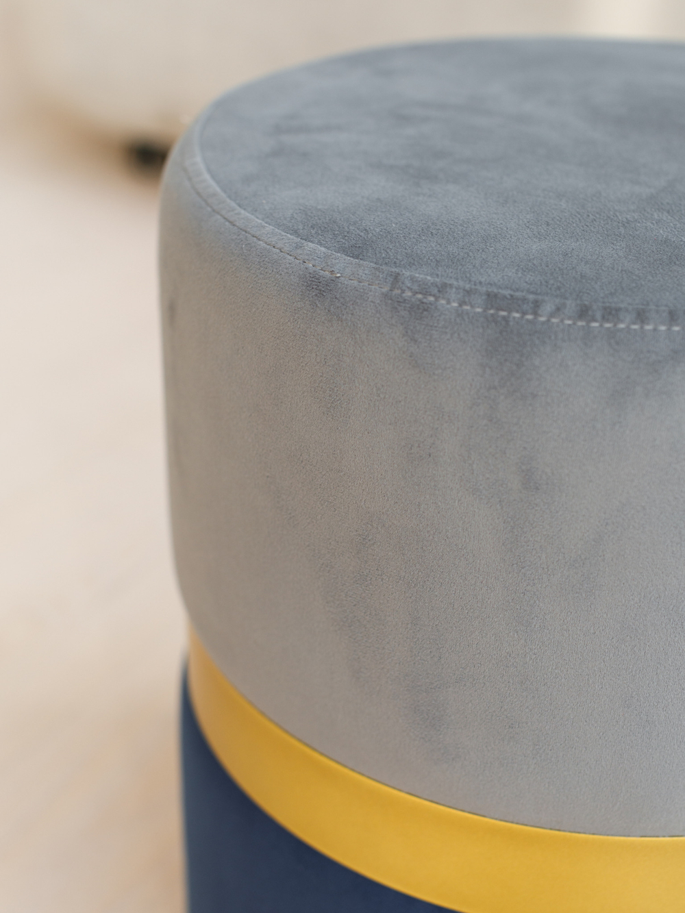 Пуф Колорадо Серо-Синий