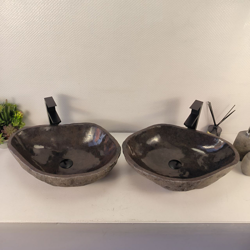 Раковина из речного камня ПАРА! RS-65475 57*42*15 0866