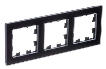 Рамка 3-м AtlasDesign Nature натур. стекло черн. SE ATN361003