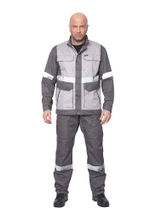 Костюм ИТР "Антарес" (смесовая/серый/т.серый)