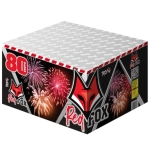 Батарея салютов Red fox (TB1) от Tropic, 80 залпов, 20 мм