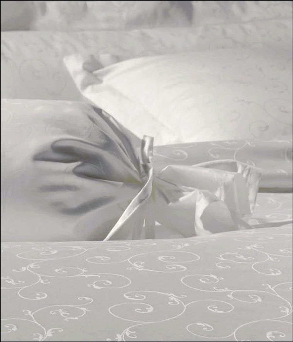 Постельное белье 2 спальное Janine Rubin белое