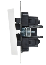 BRITE Выключатель 2-клавишный перекрестный 10А ВС10-2-3-БрАБ арктический белый IEK