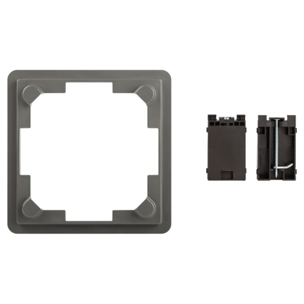 Комплект для установки люка ЭРА ОФИС 18-7001-03 IP66 в фальш-пол рамка и монтаж. лапки серый