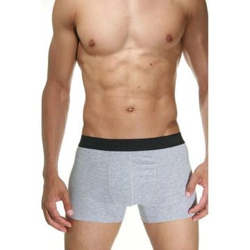 Набор мужских трусов боксеров 3в1 (черные с принтом, светло-серые, черные) DARKZONE DZN9005