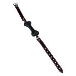 Черный кляп-трензель в виде косточки ToyFa Theatre 708024