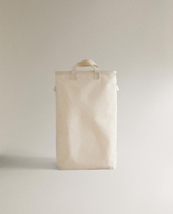 ZARA HOME КОРЗИНА ДЛЯ БЕЛЬЯ ИЗО ЛЬНА, СВЕТЛО-БЕЖЕВЫЙ