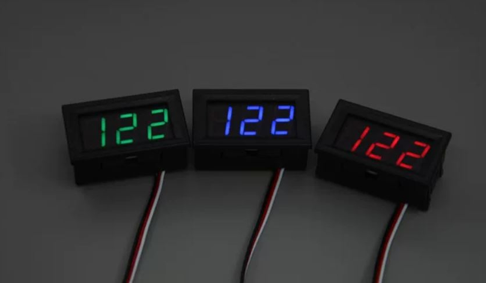 Вольтметр 0.56/DC5-120V/зеленый